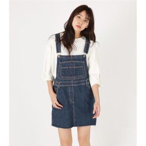 MOUSSY Overall Dress - Dark Denim sz 2 XS